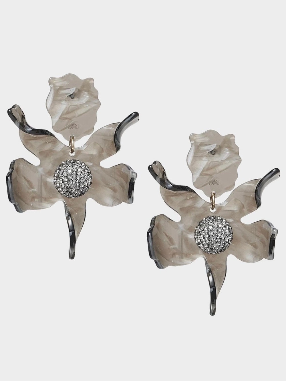 Lele Sadoughi Crystal Lily Earrings, Abalone